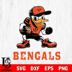 Cincinnati Bengals Donal Duck Disney, Svg Eps Dxf Png File, Digital Download