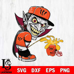 Cincinnati Bengals Dracula Piss On Cleveland Browns Svg Eps Dxf Png File, Digital Download, Instant Download