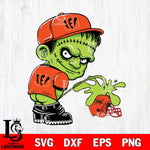 Cincinnati Bengals Frankenstein Piss On Cleveland Browns Svg Eps Dxf Png File, Digital Download, Instant Download