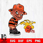 Cincinnati Bengals Freddy Krueger Piss On Cleveland Browns Svg Eps Dxf Png File, Digital Download, Instant Download