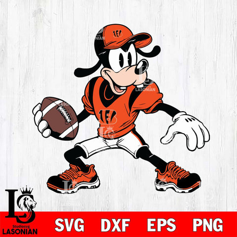 Cincinnati Bengals Goofy Svg Eps Dxf Png File, Digital Download, Instant Download