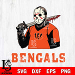 Cincinnati Bengals Jason Voorhees 11 Svg Eps Dxf Png File, Digital Download