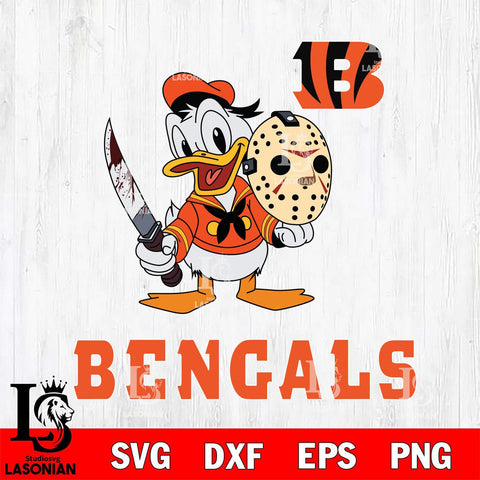 Cincinnati Bengals Jason Voorhees 12 Svg Eps Dxf Png File, Digital Download