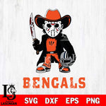 Cincinnati Bengals Jason Voorhees 3 Svg Eps Dxf Png File, Digital Download