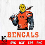 Cincinnati Bengals Jason Voorhees 7 Svg Eps Dxf Png File, Digital Download