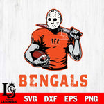 Cincinnati Bengals Jason Voorhees 9 Svg Eps Dxf Png File, Digital Download