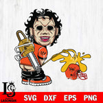 Cincinnati Bengals Leatherface Piss On Cleveland Browns Svg Eps Dxf Png File, Digital Download, Instant Download