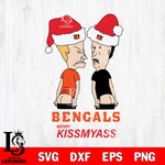 Cincinnati Bengals Merry KissMyass Svg Eps Dxf Png File,NCAA Svg Files,Digital Download,Sublimation,Instant Download