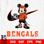 Cincinnati Bengals Mikey Mouse Disney NIKE, Svg Eps Dxf Png File, Digital Download