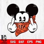 Cincinnati Bengals mickey christmas 4 Svg Eps Dxf Png File, Digital Download, Instant Download