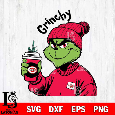 Cincinnati Reds Boujee Grinch 10 Svg Eps Dxf Png File, Digital Download, Instant Download