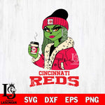 Cincinnati Reds Girls Grinch Bougie Svg Eps Dxf Png File, Digital Download, Instant Download