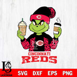 Cincinnati Reds Grinch 2 coffee Svg Eps Dxf Png File, Digital Download, Instant Download