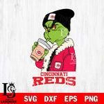 Cincinnati Reds Grinch Bougie Football Svg Eps Dxf Png File, Digital Download, Instant Download