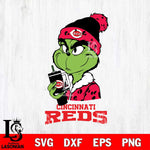 Cincinnati Reds Grinch Bougie Leopard Svg Eps Dxf Png File, Digital Download, Instant Download