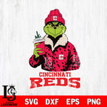 Cincinnati Reds Grinch Leopard Svg Eps Dxf Png File, Digital Download, Instant Download