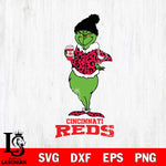 Cincinnati Reds Grinch Leopard Coffee Svg Eps Dxf Png File, Digital Download, Instant Download