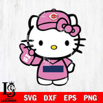 Cincinnati Reds Hello Kitty Pink Baseball 7 Svg Eps Dxf Png File, MLB svg, Digital Download, Instant Download