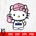 Cincinnati Reds Hello Kitty Pink Baseball 9 Svg Eps Dxf Png File, MLB svg, Digital Download, Instant Download