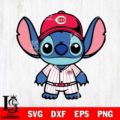 Cincinnati Reds Stitch Svg Eps Dxf Png File, Digital Download, Instant Download