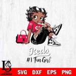 Cincinnati Reds #1 Black Fan Girl Betty Boop