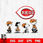 Cincinnati Reds snoopy Svg Eps Dxf Png File, Digital Download, Instant Download