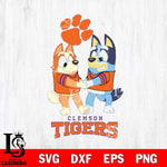 Clemson Tigers Bluey Chilli Dance Svg Eps Dxf Png File, Digital Download, Instant Download