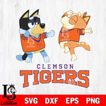 Clemson Tigers Bluey Dance Svg Eps Dxf Png File, Digital Download, Instant Download