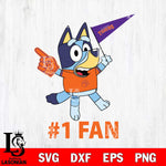 Clemson Tigers Bluey #1 Fan Svg Eps Dxf Png File,NCAA Svg Files,Bluey svg ,Digital Download ,Instant Download, Cricut File