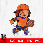 Clemson Tigers Chucky Horror 10 Svg Eps Dxf Png File, NCAA svg, Digital Download, Instant Download