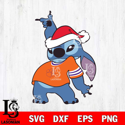 Clemson Tigers Disney Lilo & Stitch Christmas Svg Eps Dxf Png File, Digital Download, Instant Download