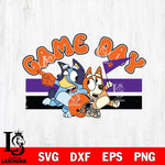 Clemson Tigers Game Day Bluey Svg Eps Dxf Png File, Digital Download, Instant Download