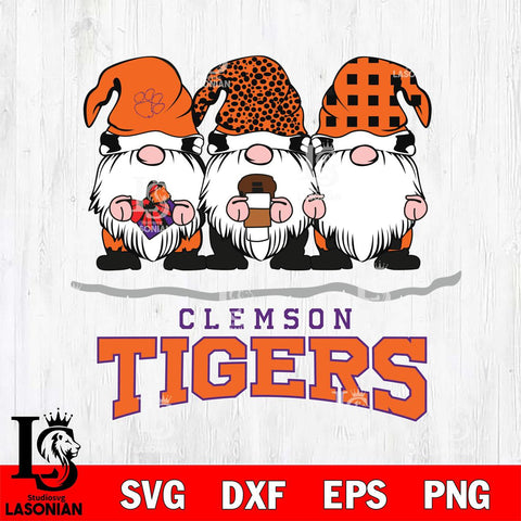 Clemson Tigers Gnomes Coffee Svg Eps Dxf Png File, Digital Download, Instant Download