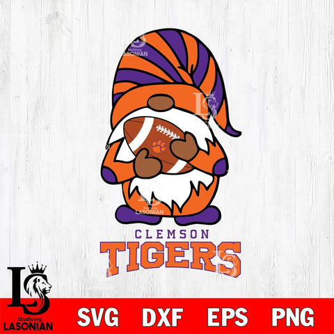 Clemson Tigers Gnomes Football Svg Eps Dxf Png File, Digital Download, Instant Download