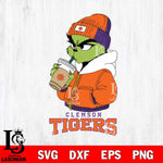 Clemson Tigers Grinch Bougie Christmas Cut Files Cricut, Svg Dxf Eps Png file, Digital download , Silhouette