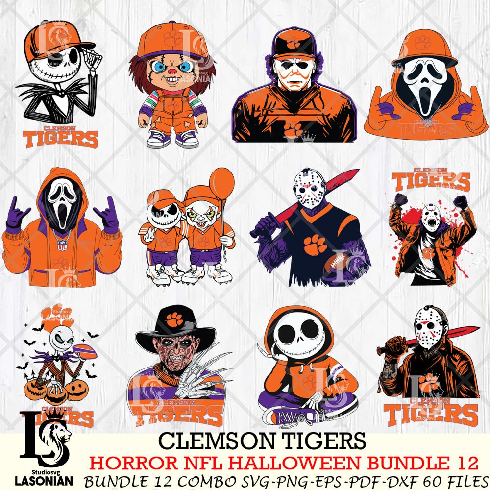 Clemson Tigers Halloween Bundle 12 SVG – lasoniansvg