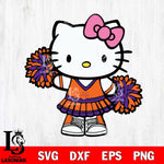 Clemson Tigers Hello Kitty Cheerleader 11 Svg Eps Dxf Png File, Digital Download, Instant Download