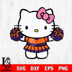 Clemson Tigers Hello Kitty Cheerleader 9 Svg Eps Dxf Png File, Digital Download, Instant Download