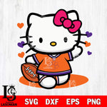 Clemson Tigers Hello Kitty sport 10 Svg Eps Dxf Png File, NCAA svg, Digital Download, Instant Download