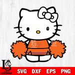 Clemson Tigers Hello Kitty sport 3 Svg Eps Dxf Png File, NCAA svg, Digital Download, Instant Download