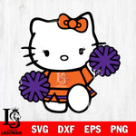 Clemson Tigers Hello Kitty sport 4 Svg Eps Dxf Png File, NCAA svg, Digital Download, Instant Download