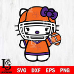 Clemson Tigers Hello Kitty sport 6 Svg Eps Dxf Png File, NCAA svg, Digital Download, Instant Download