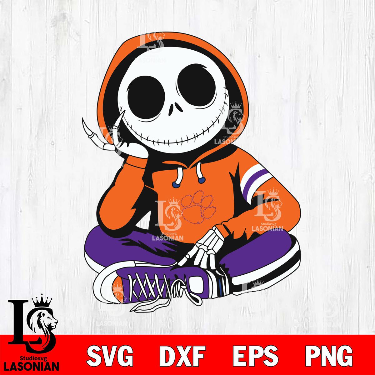 Clemson Tigers Jack Skellington halloween – lasoniansvg