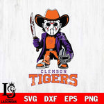 Clemson Tigers Jason Voorhees 3 Svg Eps Dxf Png File, Digital Download