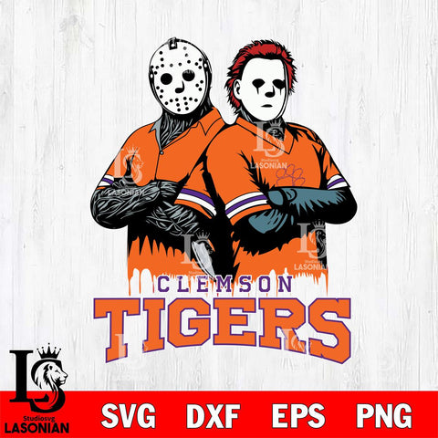 Clemson Tigers Jason Voorhees 8 Svg Eps Dxf Png File, Digital Download