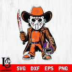 Clemson Tigers Jason Voorhees Horror Svg Eps Dxf Png File, NCAA svg, Digital Download, Instant Download