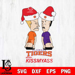 Clemson Tigers Merry KissMyass Svg Eps Dxf Png File,NCAA Svg Files,Digital Download,Sublimation,Instant Download