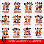 Clemson Tigers Mickey Minnie Mouse NCAA Bundle 12 Svg Eps Dxf Png File, Bundle NCAA svg , File Cut , Digital Download , Instant Download, Cut Svg Files