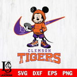 Clemson Tigers Mikey Mouse Disney NIKE, Svg Eps Dxf Png File, Digital Download