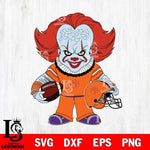 Clemson Tigers Pennywise Horror Sport Svg Eps Dxf Png File, Digital Download